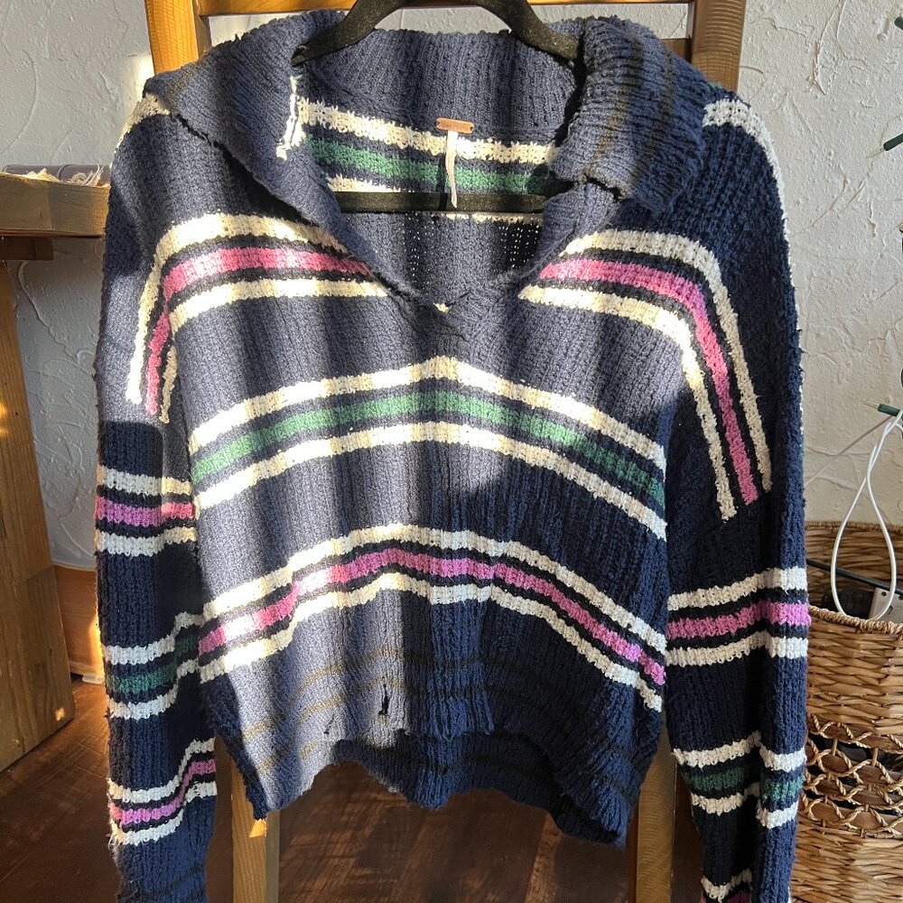 Free People Knit Kennedy Pullover Sweater
